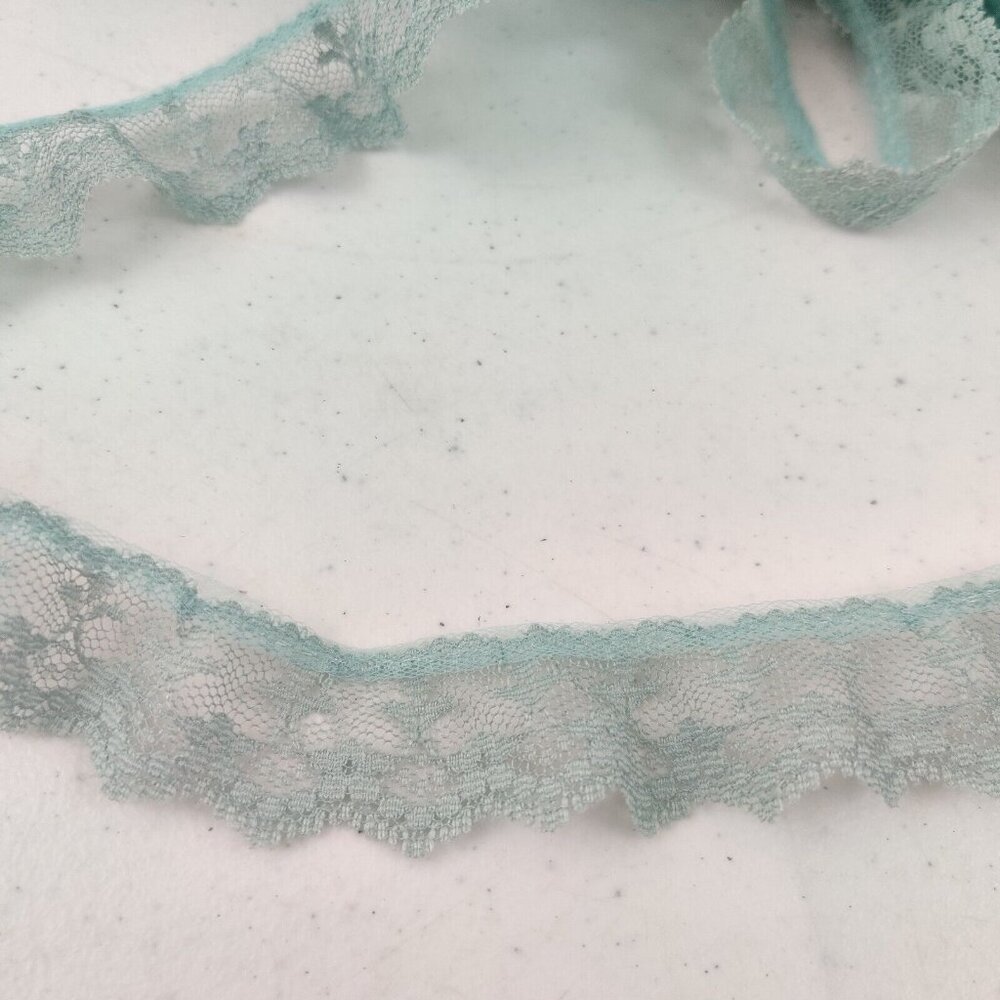 Vintage Hirschberg Schutz Lace Trim 30 yards + 24"  Green 1" wide